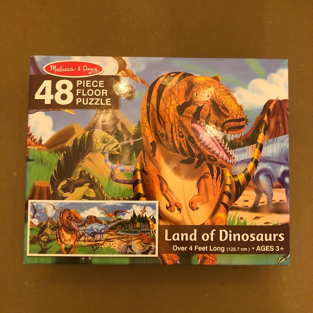 3- Melissa & Doug floor puzzles.